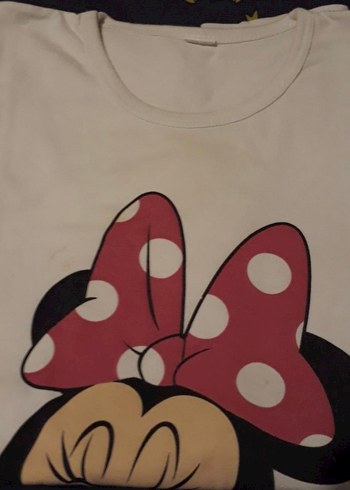 Kız Çocuk Beyaz Baskılı Tişört 9-10 yaş ama kalıp daha12-13 gibi - Görsel 2