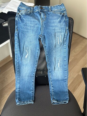 6 Yaş Beden mavi Renk Erkek Çocuk Jean