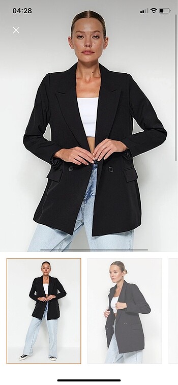 m Beden siyah Renk Blazer Ceket
