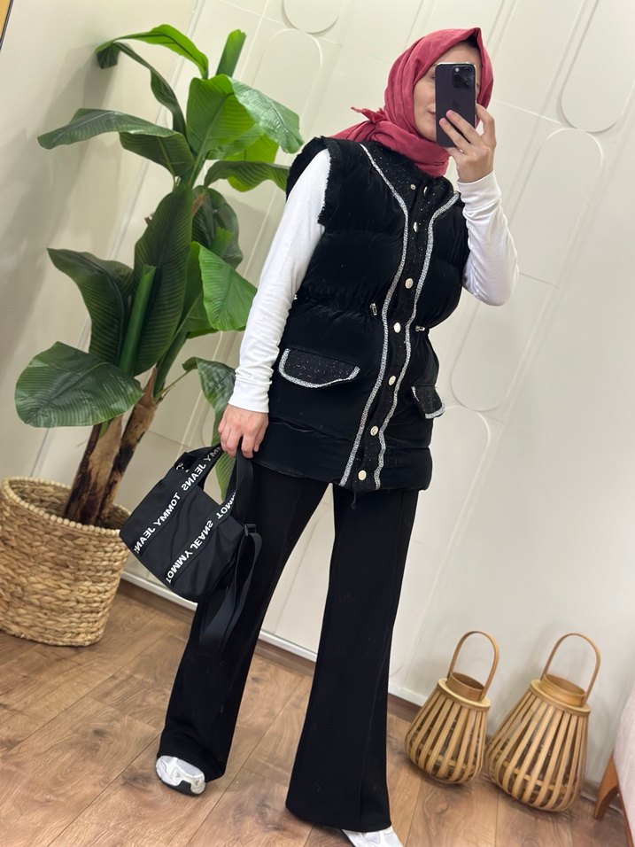 Belden oturtmalı ceket - Görsel 3