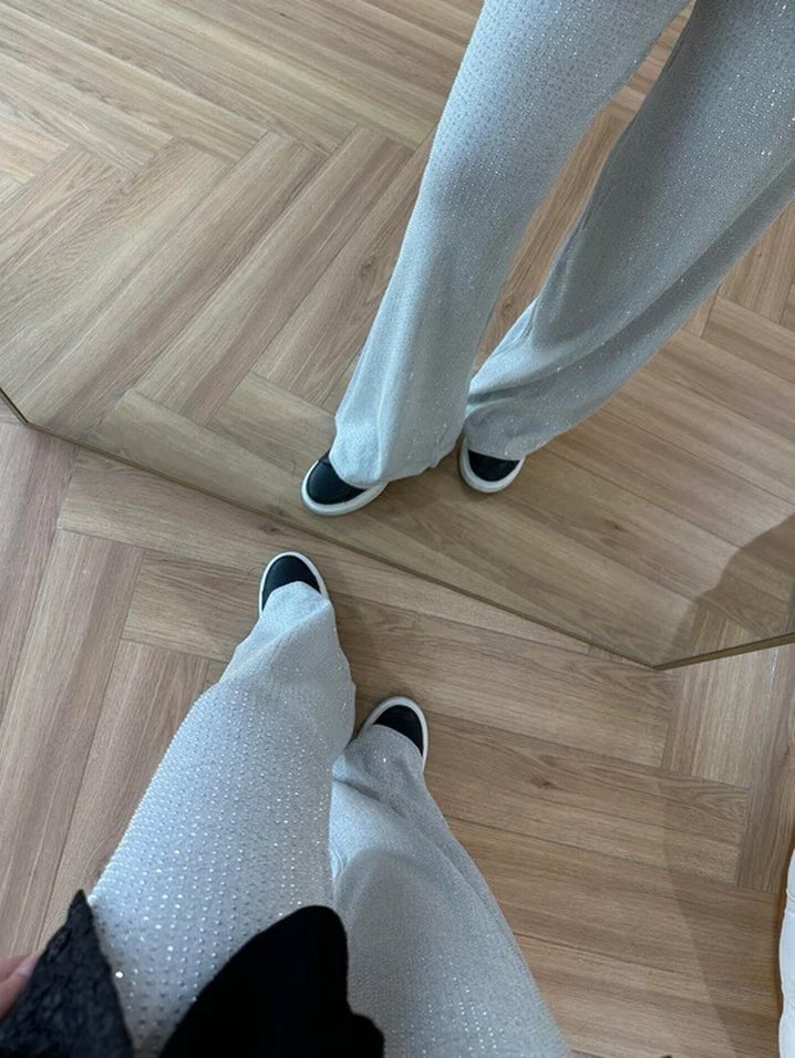 Taş detaylı pantolon - Görsel 2