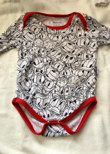 Uzun Kollu Bebek Body, Desensiz, Pamuklu