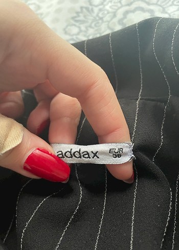 Siyah Çizgili Kadın Blazer Ceket - Görsel 4