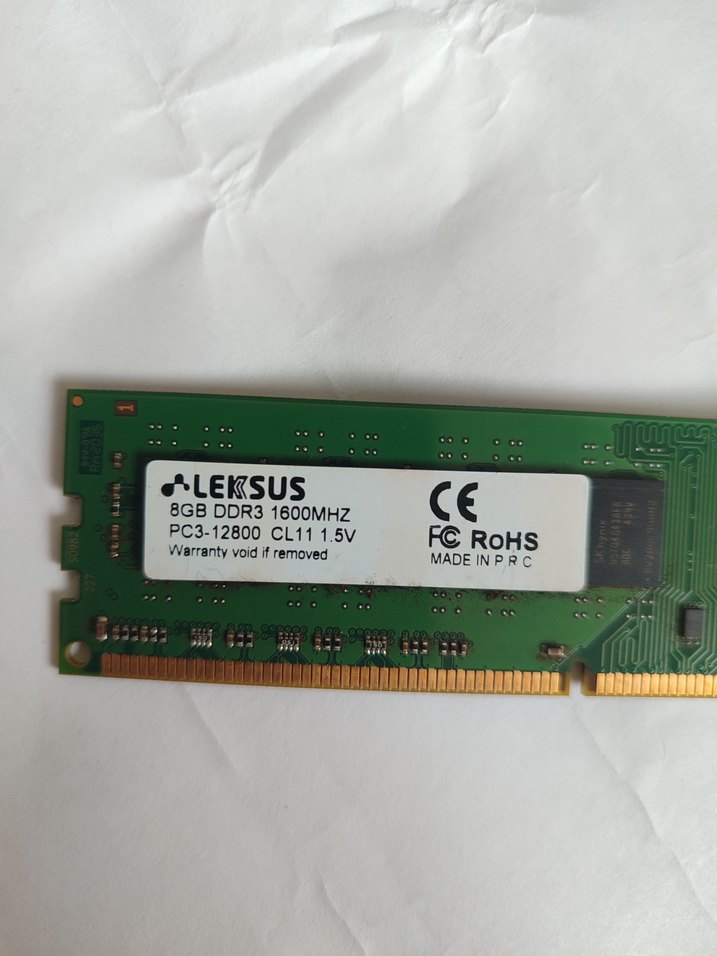 LEKSUS 8GB 1600MHZ DDR3 MASAÜSTÜ RAM - Görsel 2
