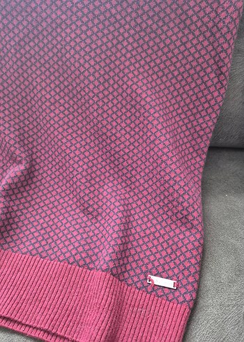 Bordo Kadın Triko Uzun Kollu Kazak - Görsel 3