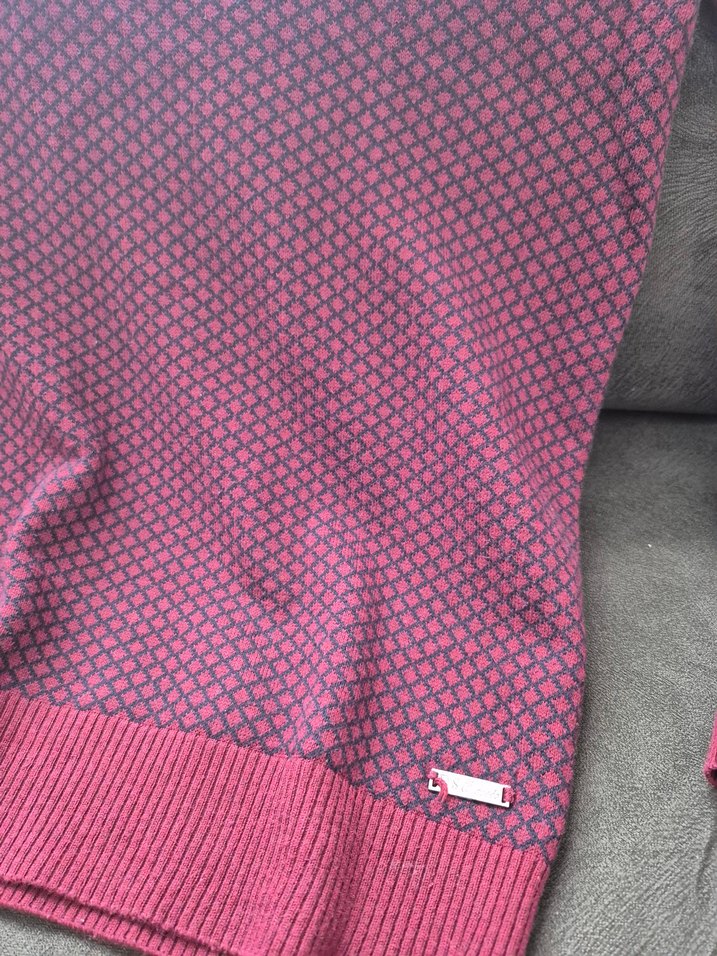 Bordo Kadın Triko Uzun Kollu Kazak - Görsel 3