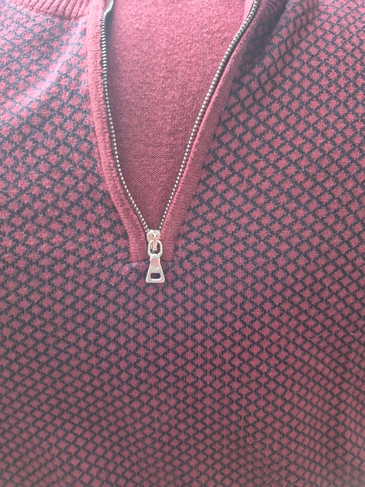 Bordo Kadın Triko Uzun Kollu Kazak - Görsel 5