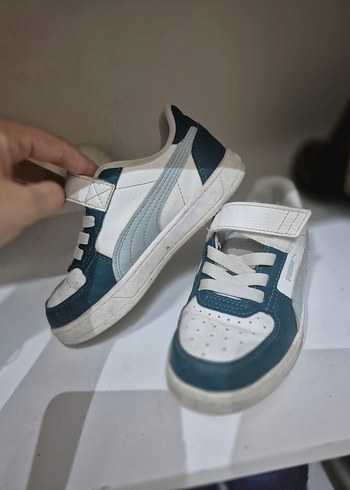 Mavi Gri Bağcıklı Cırt Cırtlı Erkek Spor Ayakkabı - Görsel 2