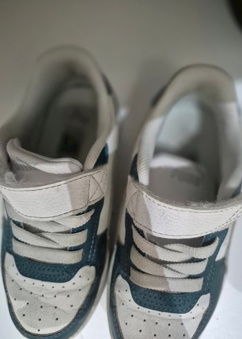 Mavi Gri Bağcıklı Cırt Cırtlı Erkek Spor Ayakkabı - Görsel 5