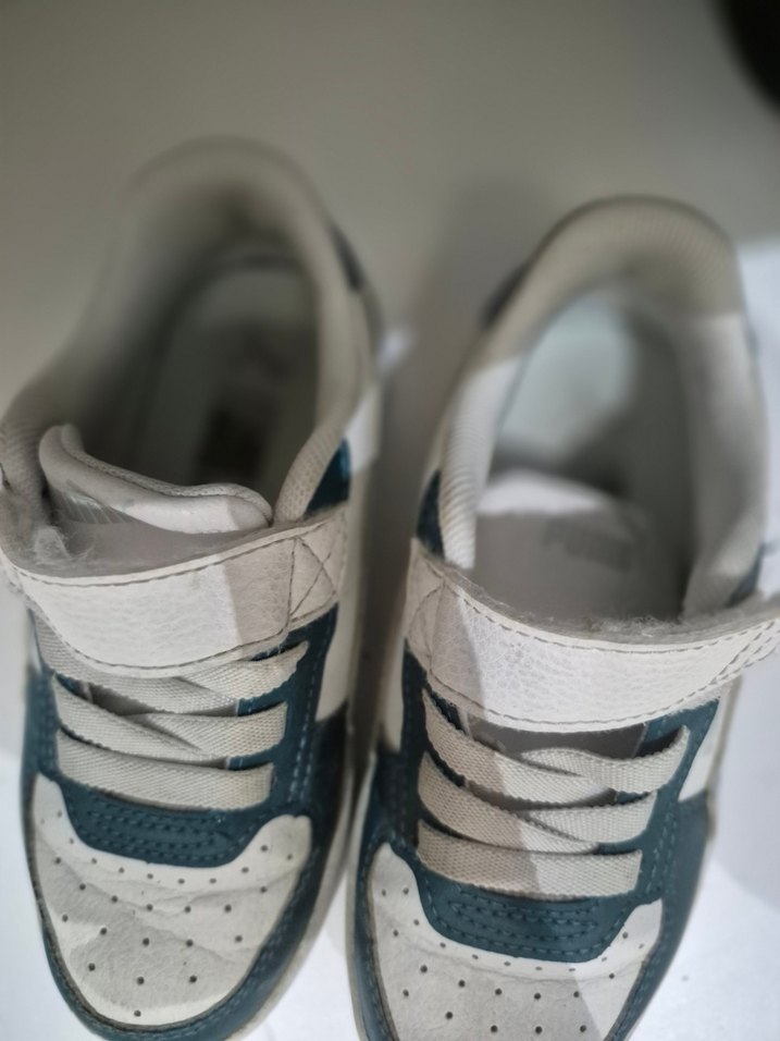 Mavi Gri Bağcıklı Cırt Cırtlı Erkek Spor Ayakkabı - Görsel 5