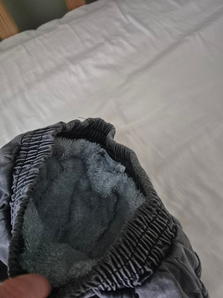 Gri Erkek Çocuk Bol Kesim Denim Pantolon - Görsel 3