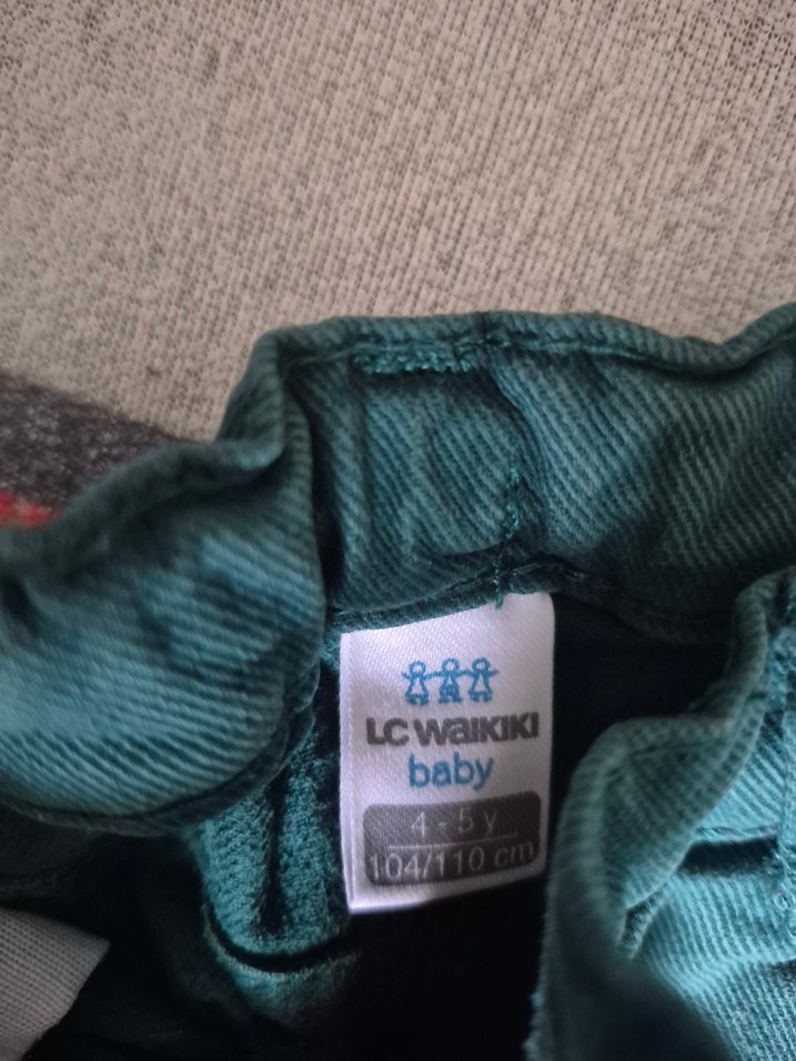 Erkek Çocuk Koyu Yeşil Düğmeli Pantolon - Görsel 3