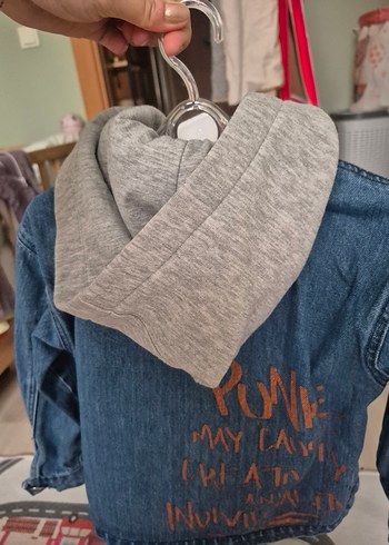 Erkek Çocuk Mavi Denim Ceket - Görsel 2