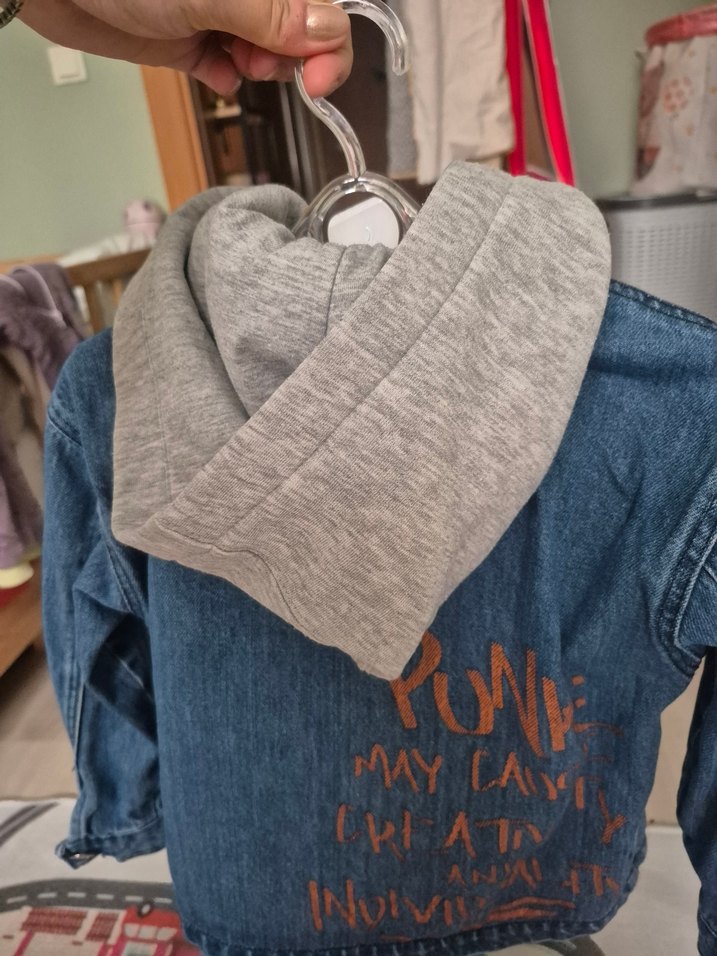 Erkek Çocuk Mavi Denim Ceket - Görsel 2