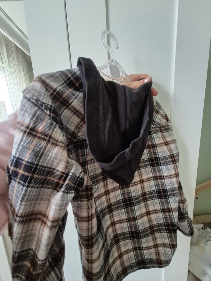 Erkek Çocuk Ekose Desenli Uzun Kollu oduncu Gömlek - Görsel 3