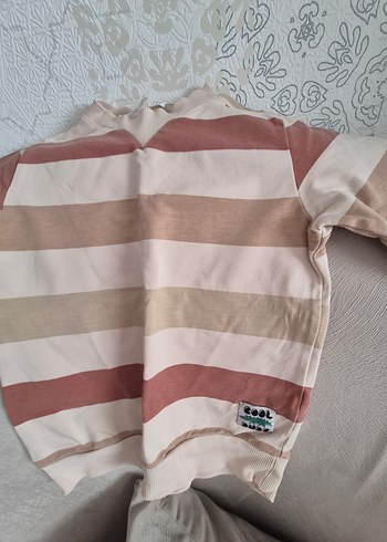 Erkek Çocuk Kırmızı Baskılı Sweatshirt - Görsel 6