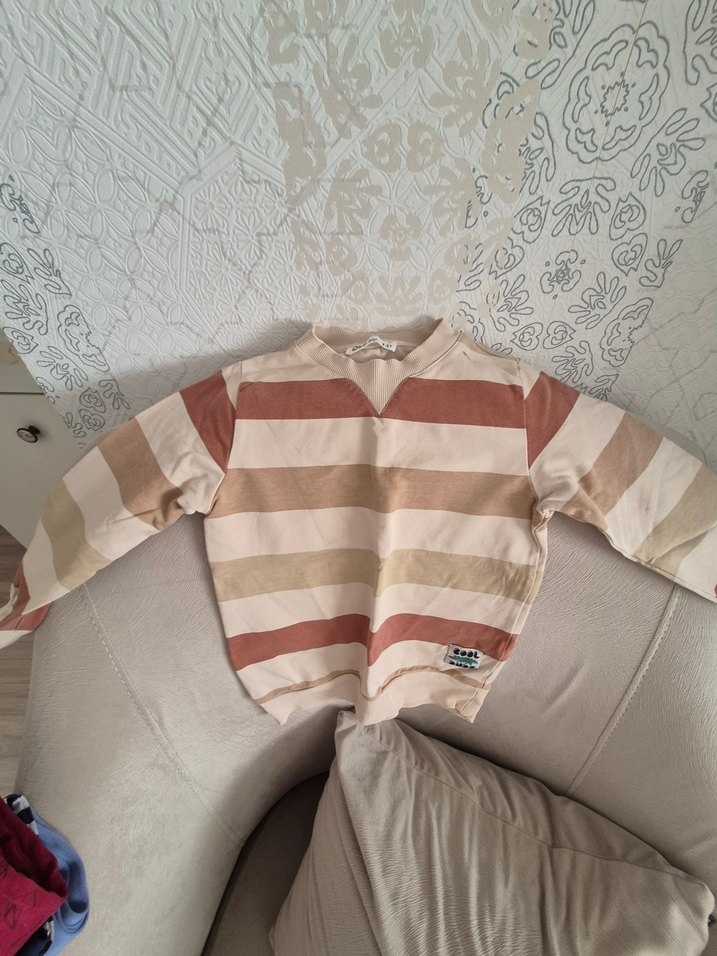 Erkek Çocuk Kırmızı Baskılı Sweatshirt - Görsel 5