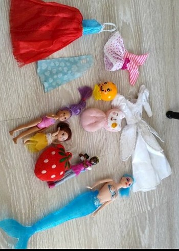 Çok Renkli Bebek ve Aksesuar Seti