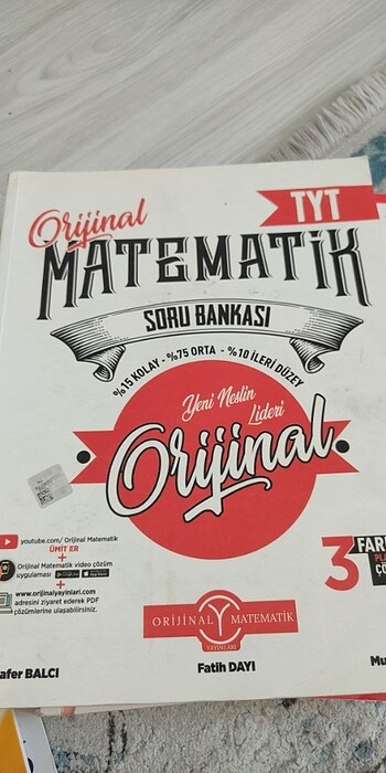 Tyt orijinal matematik 