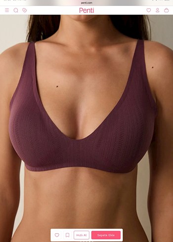 Bordo Normcore Spor Sütyeni - Görsel 3