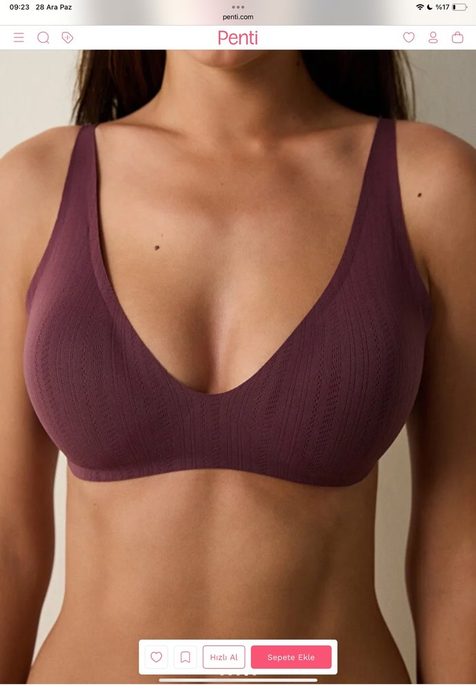 Bordo Normcore Spor Sütyeni - Görsel 3