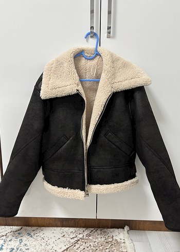 Siyah Deri Kürklü Midi Kadın Ceket - Görsel 3