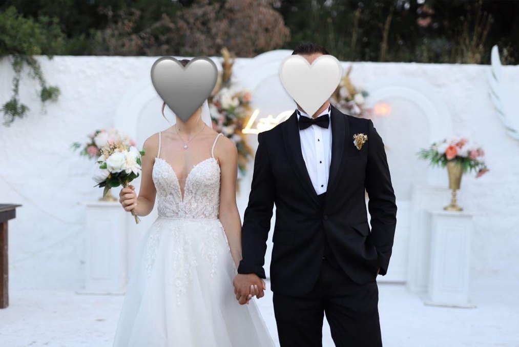 Beyaz Modern Klasik A Kesim Gelinlik - Görsel 2