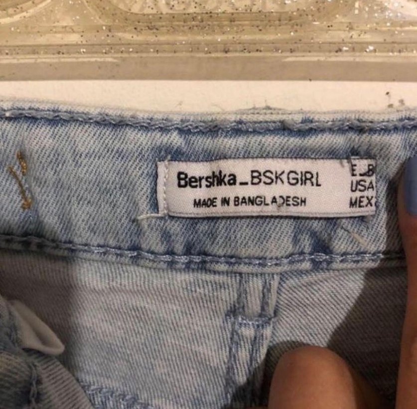 Bershka Mavi Mini Denim Şort - Görsel 3