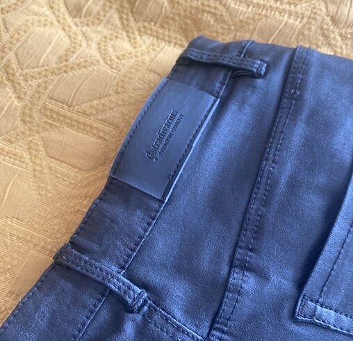 xs Beden siyah Renk stradivarius deri pantolon