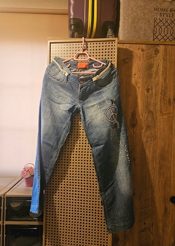 Diğer Mavi Yikamali Denim Jean