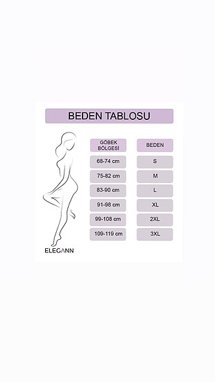 38 Beden ten rengi Renk Korse Elegann Askılı
