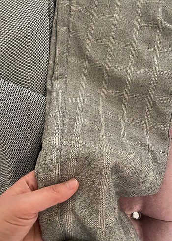 Gri Düğmeli Erkek Kumaş Pantolon - Görsel 3