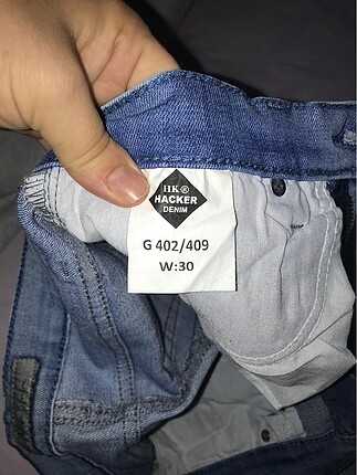 30 Beden mavi Renk Kot pantolon