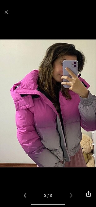 Bershka pembe mont 