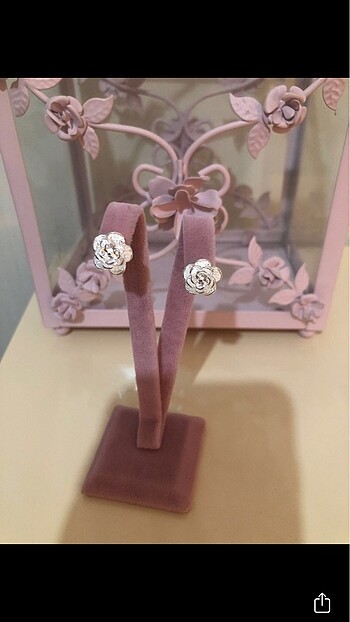Sterling silver mükemmel gümüş küpe