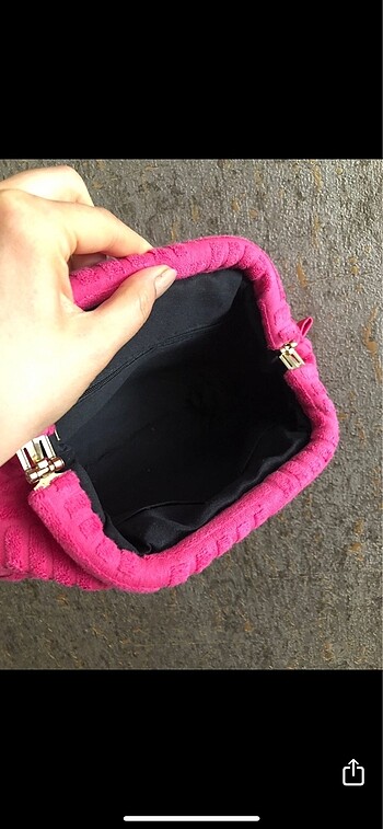 Beden pembe Renk Bottega towel bag
