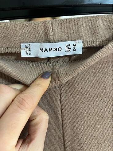 m Beden Mango triko pantolon