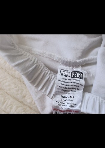 Kız Çocuk Basic Pamuklu Tayt Seti - Görsel 4