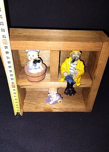 Ahşap dekoratif mini raf - Görsel 6