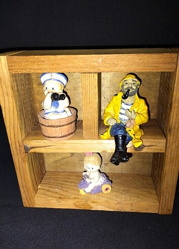 Ahşap dekoratif mini raf - Görsel 3