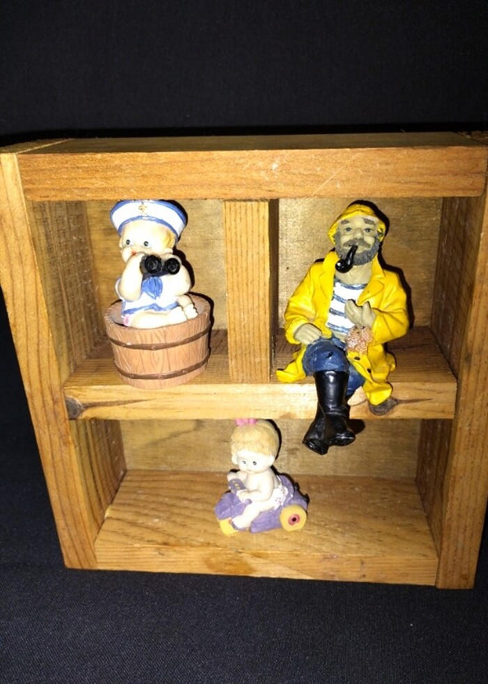 Ahşap dekoratif mini raf - Görsel 3