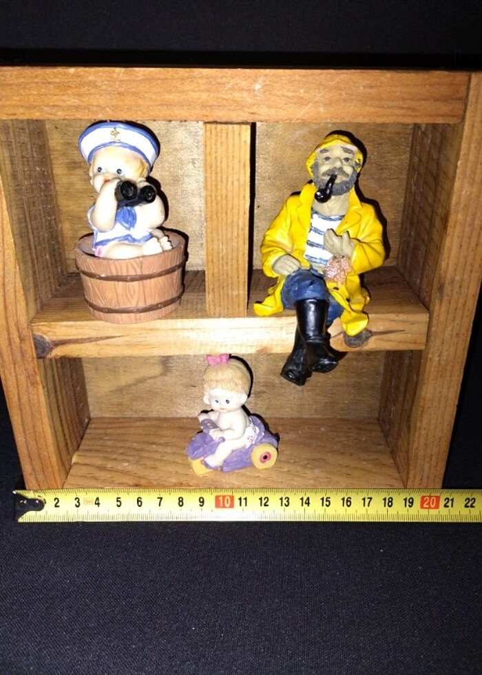 Ahşap dekoratif mini raf - Görsel 5