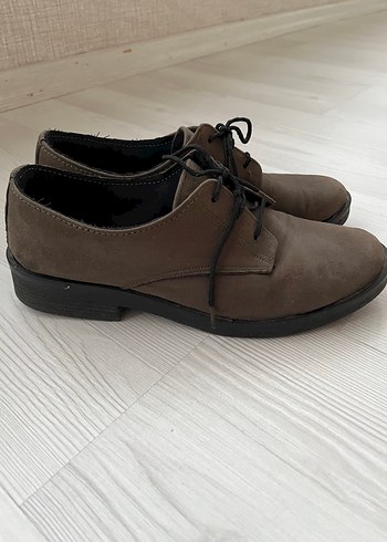 38 Beden Haki yeşili Süet Kadın Klasik Ayakkabı