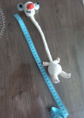 Beyaz Örgü Peluş Oyuncak - Görsel 6