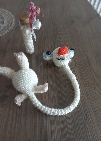 Beyaz Örgü Peluş Oyuncak - Görsel 3