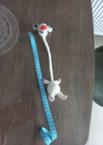 Beyaz Örgü Peluş Oyuncak - Görsel 7