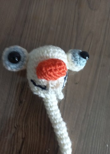 Beyaz Örgü Peluş Oyuncak - Görsel 5