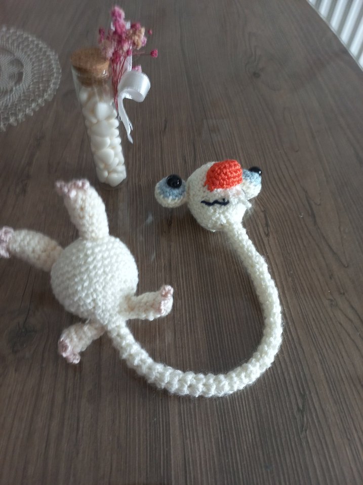 Beyaz Örgü Peluş Oyuncak - Görsel 3