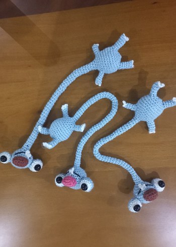 Renkli El Yapımı Örme Pelus charm - Görsel 4