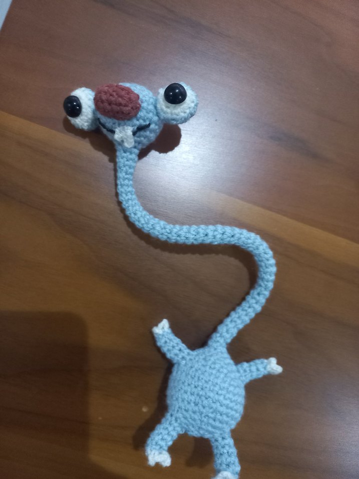 Renkli El Yapımı Örme Pelus charm - Görsel 3